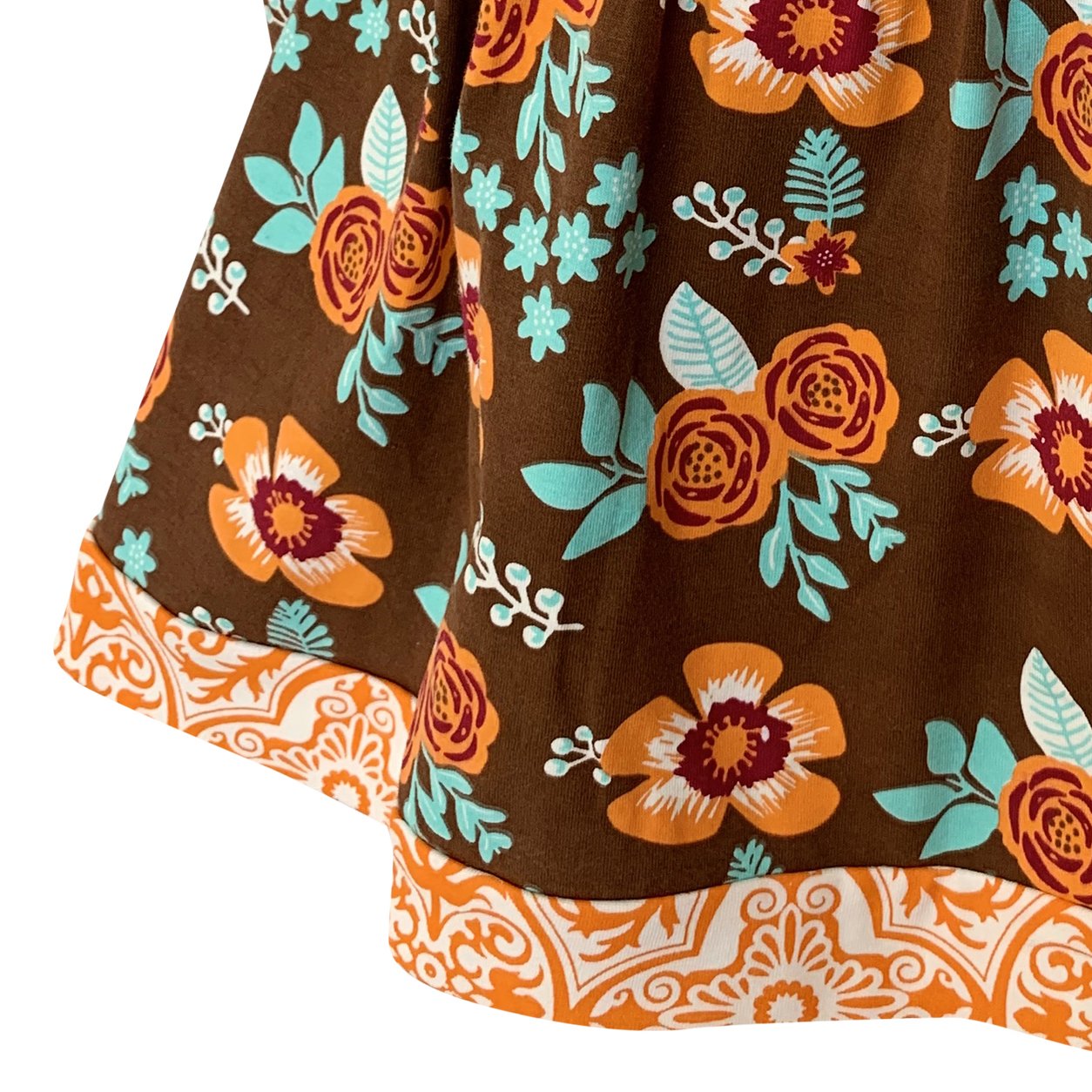 AnnLoren Baby Big Girls Boutique Fall Thanksgiving Floral Cotton