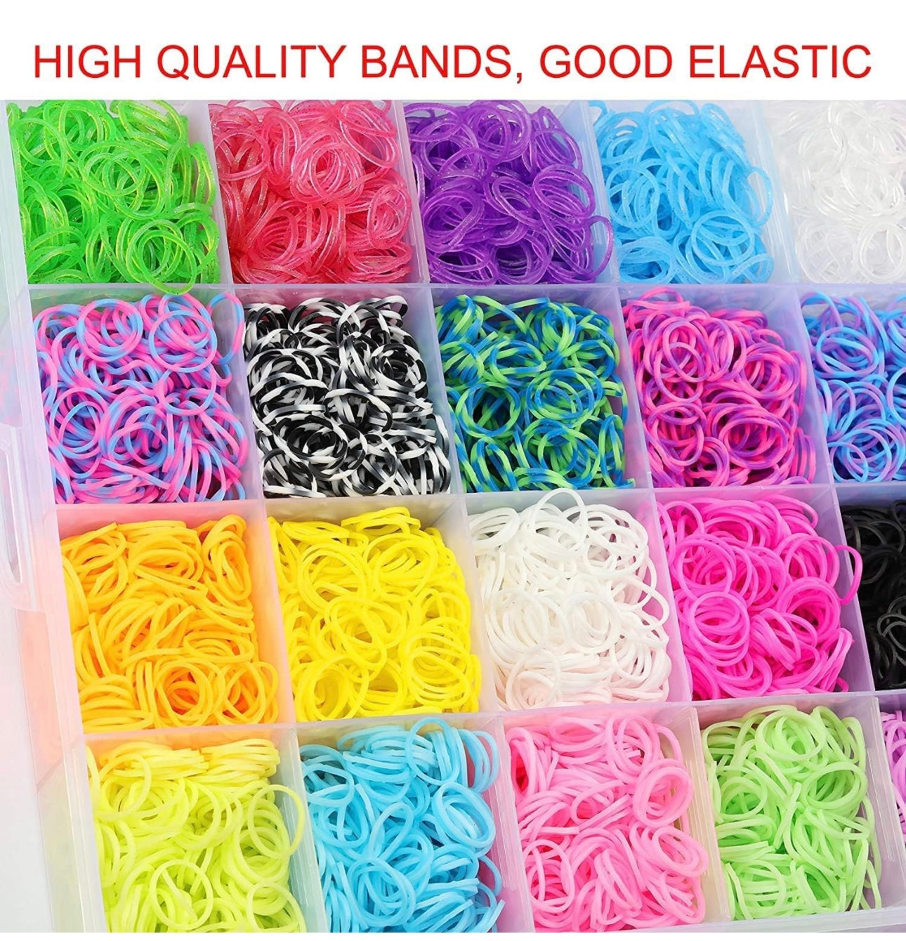 Inscraft 21900+ Loom Bands Refill Kit with Organizer