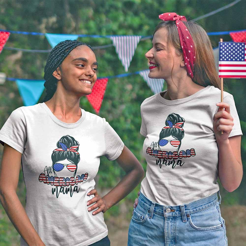 All American Mama 4th Of July Mom T-shirt
