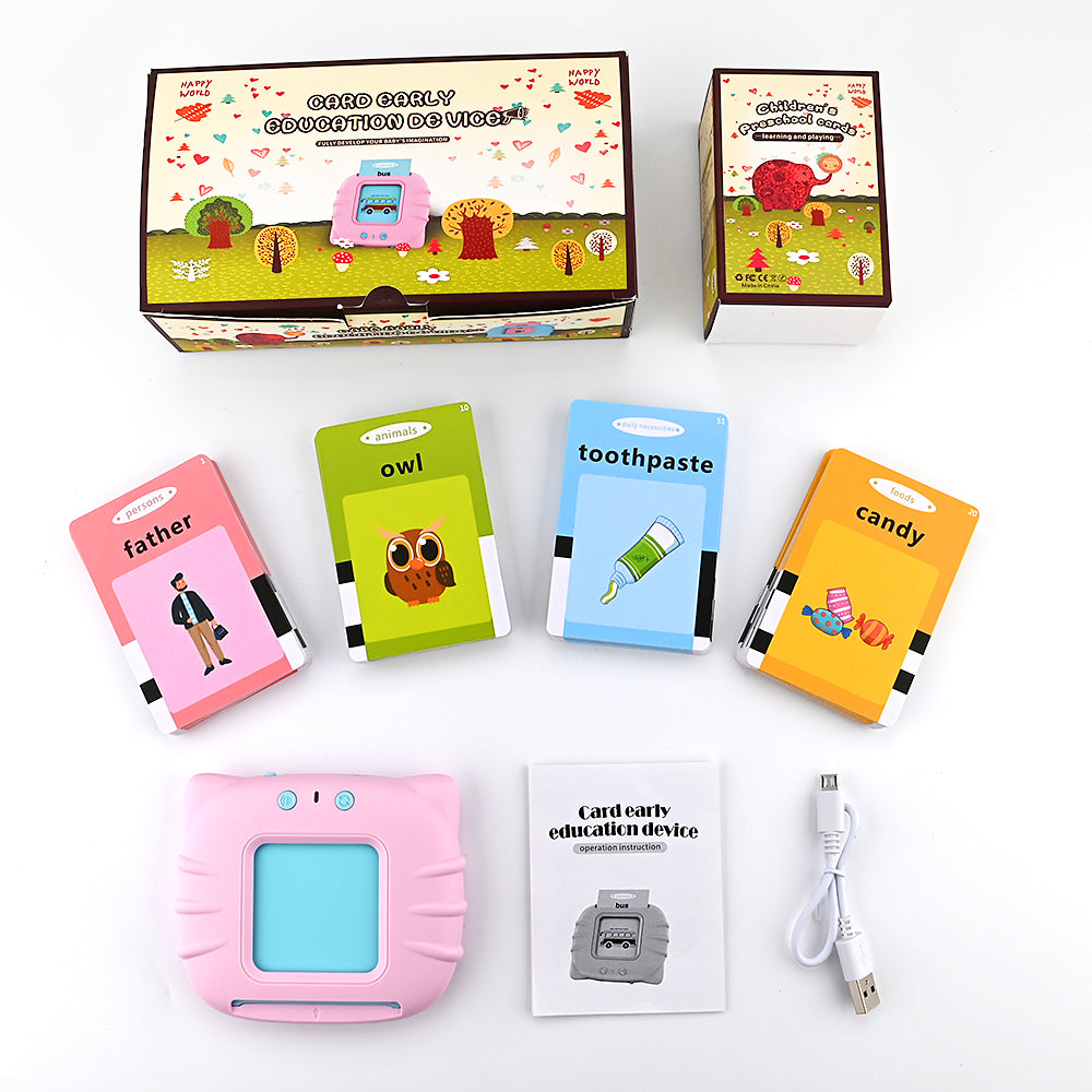 Kids Electronic Cognitive Talking Flash Cards Audio Books