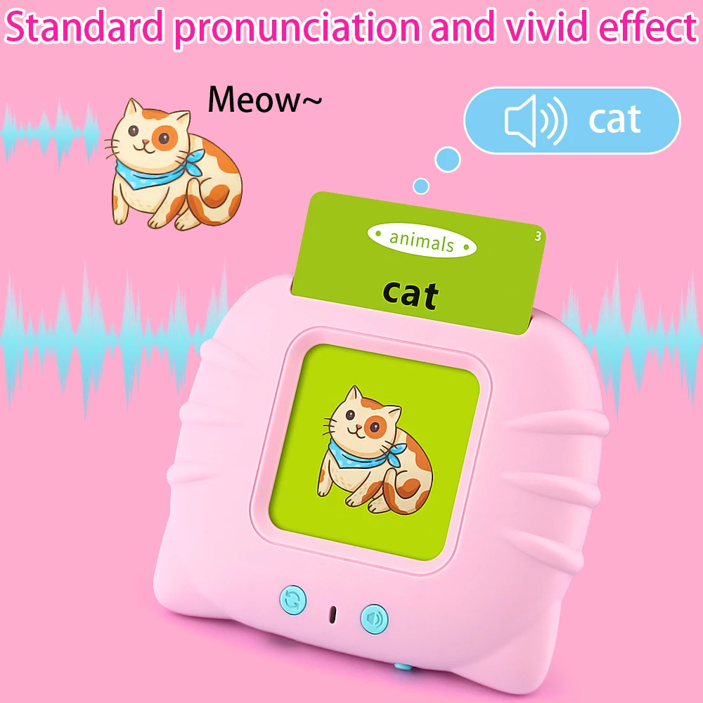 Kids Electronic Cognitive Talking Flash Cards Audio Books